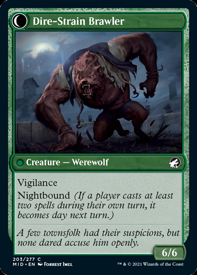 Tireless Hauler // Dire-Strain Brawler [Innistrad: Midnight Hunt] - Destination Retro