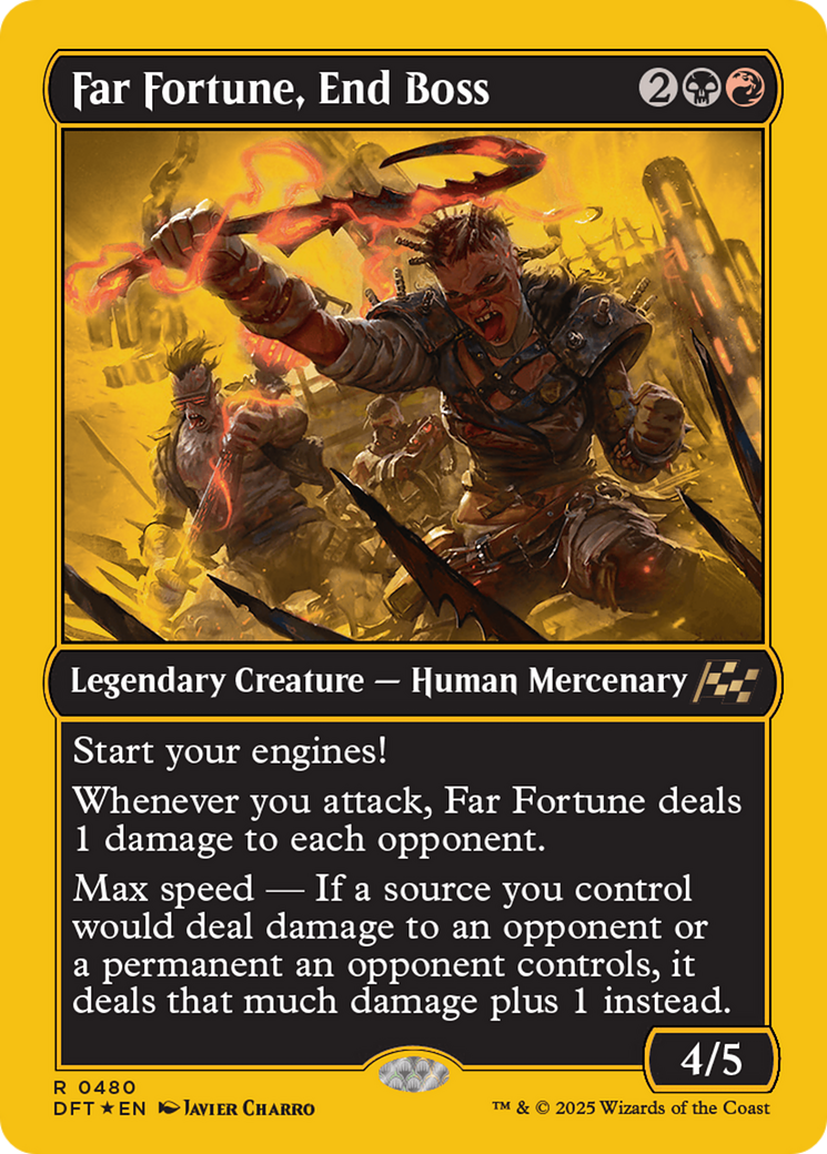 Far fortune, End Boss (First-Place Foil) [Aetherdrift] - Destination Retro