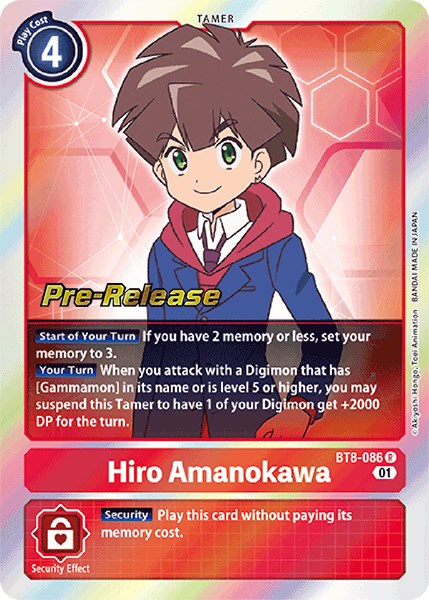 Hiro Amanokawa [BT8-086] [New Awakening Pre-Release Cards] - Destination Retro