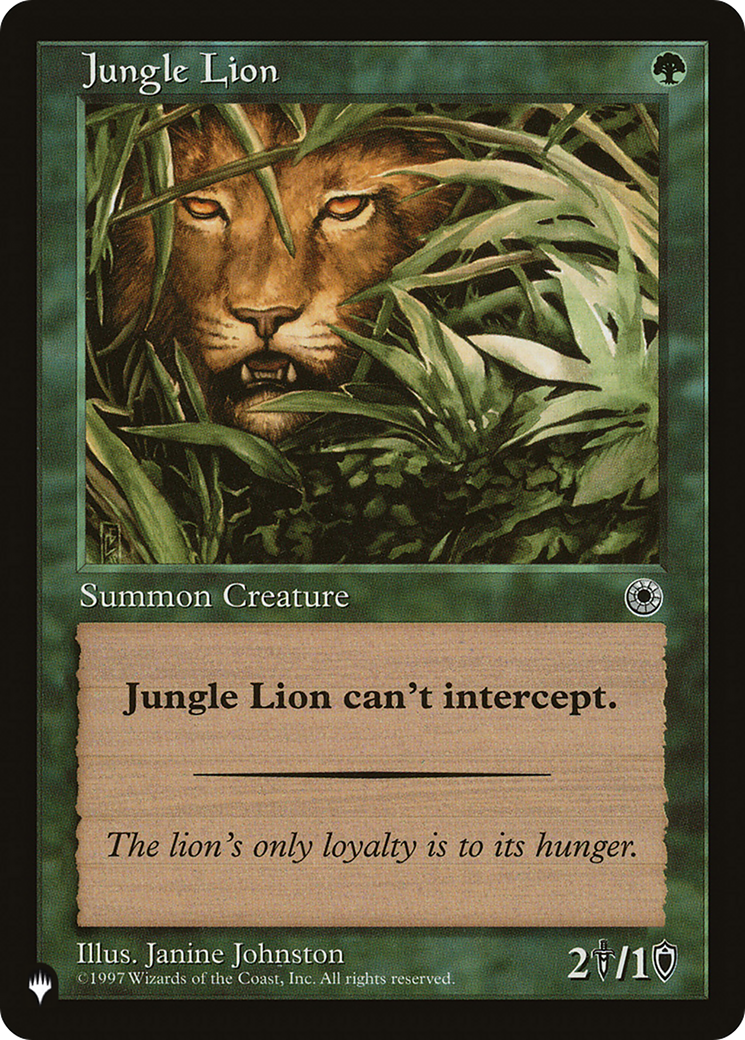 Jungle Lion [The List] - Destination Retro