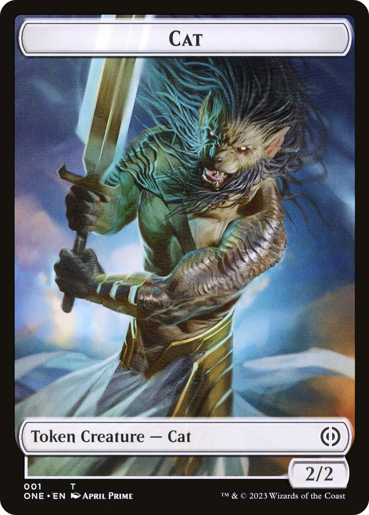 Cat Token [Phyrexia: All Will Be One Tokens] - Destination Retro