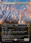 Crystal Barricade (Borderless) (Mana Foil) [Foundations] - Destination Retro