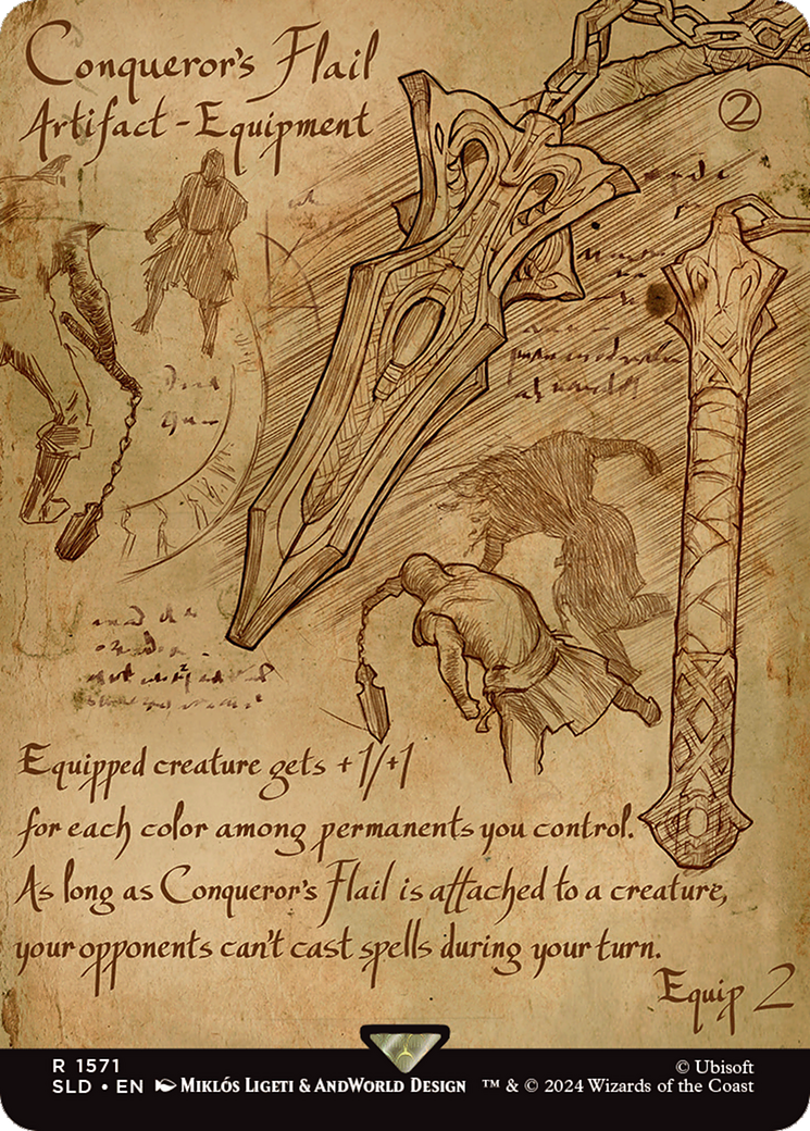 Conqueror's Flail (Rainbow Foil) [Secret Lair Drop Series] - Destination Retro