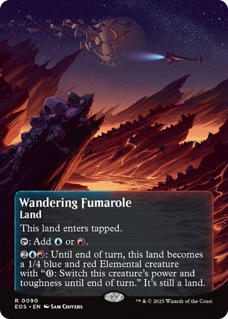 Wandering Fumarole (0090) (Borderless) [Edge of Eternities: Stellar Sights] - Destination Retro