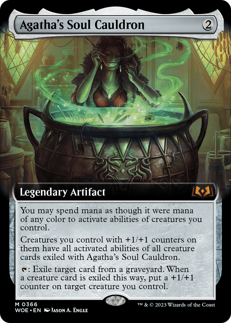 Agatha's Soul Cauldron (Extended Art) [Wilds of Eldraine] - Destination Retro