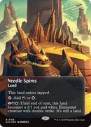 Needle Spires (0165) (Borderless) (Galaxy Foil) [Edge of Eternities: Stellar Sights] - Destination Retro