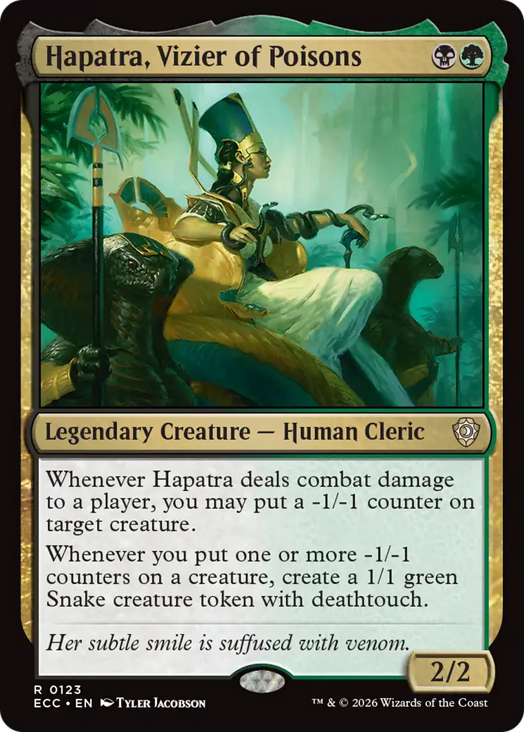Hapatra, Vizier of Poisons [Lorwyn Eclipsed Commander] - Destination Retro