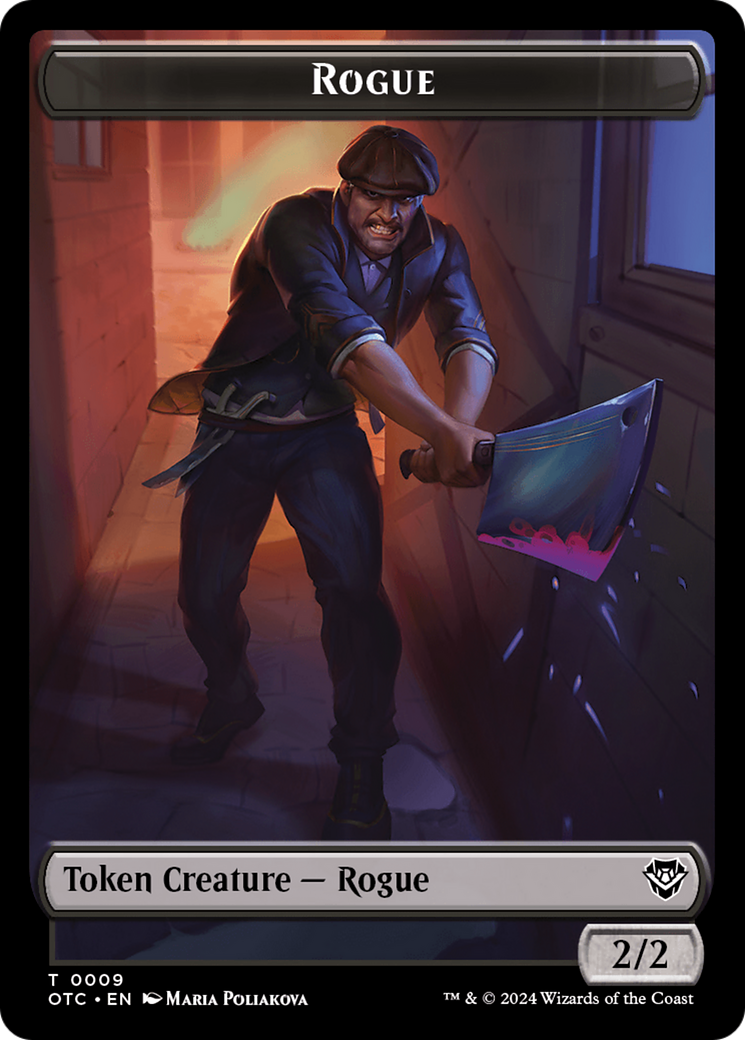 Rogue // The Monarch Double-Sided Token [Outlaws of Thunder Junction Commander Tokens] - Destination Retro
