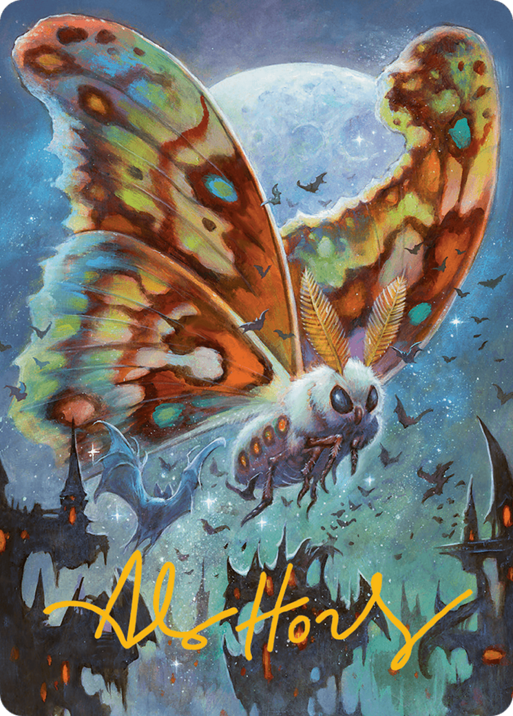 Luminous Broodmoth Art Card (Gold-Stamped Signature) [Bloomburrow Art Series] - Destination Retro