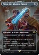 Sting, the Glinting Dagger (Borderless Alternate Art) [The Lord of the Rings: Tales of Middle-Earth] - Destination Retro