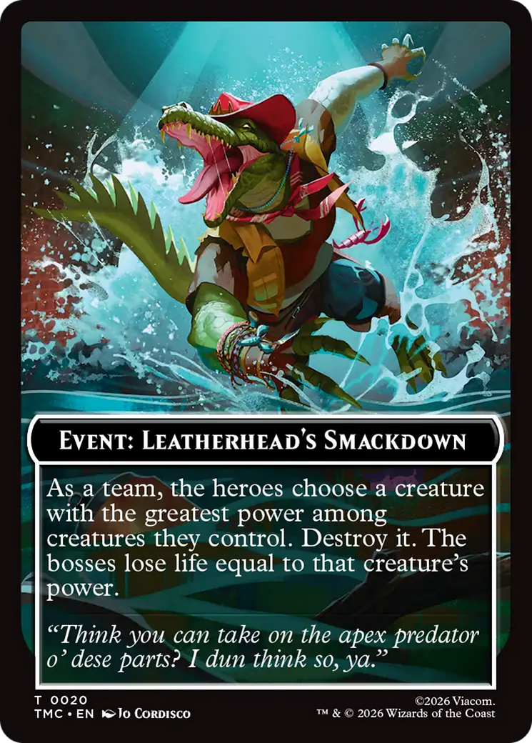 Event: Leatherhead's Smackdown [Teenage Mutant Ninja Turtles Commander Tokens] - Destination Retro