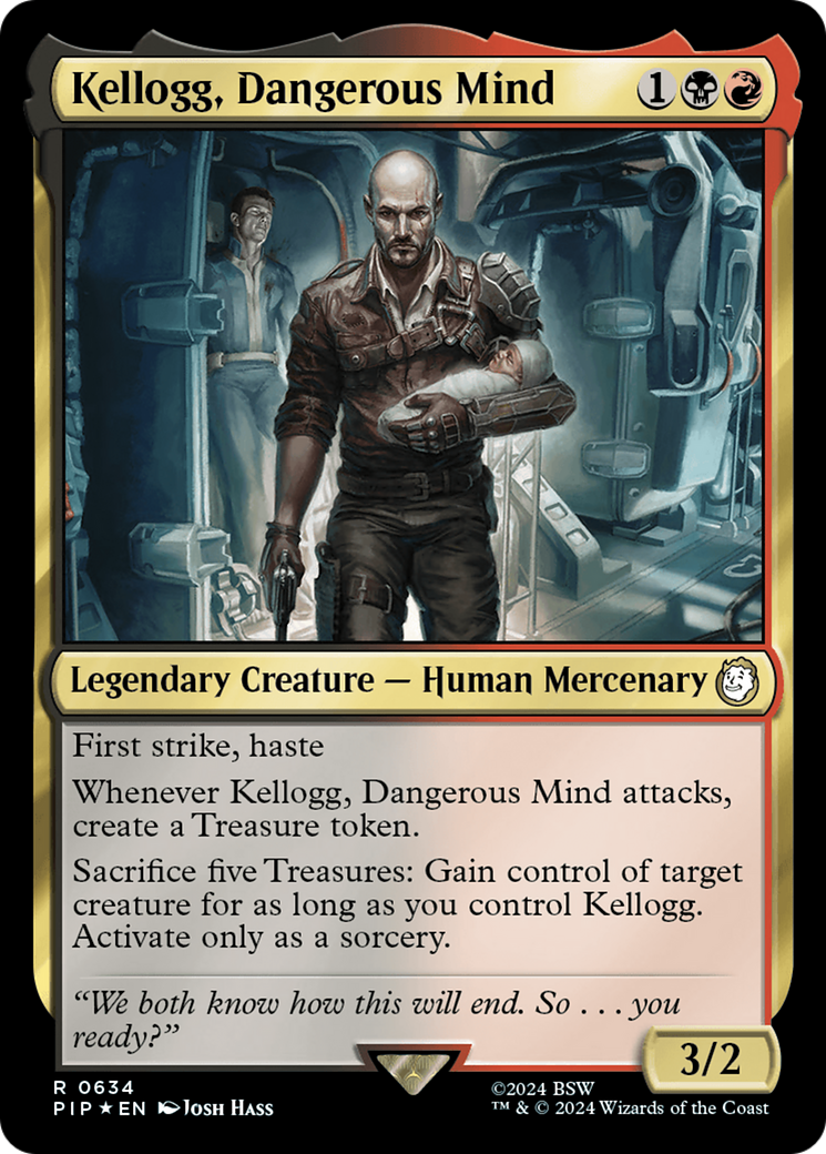 Kellogg, Dangerous Mind (Surge Foil) [Fallout] - Destination Retro