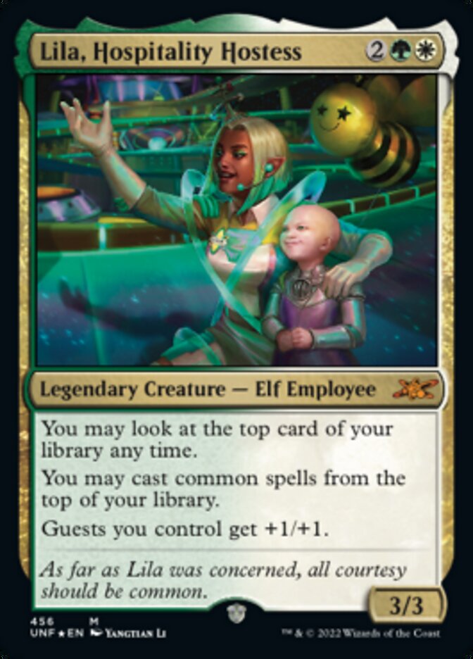 Lila, Hospitality Hostess (Galaxy Foil) [Unfinity] - Destination Retro