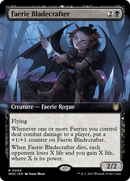 Faerie Bladecrafter (Extended Art) [Wilds of Eldraine Commander] - Destination Retro