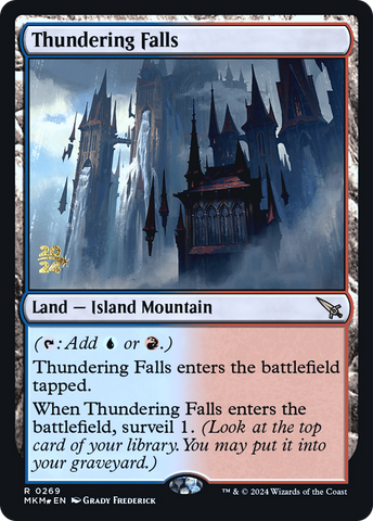 Thundering Falls [Murders at Karlov Manor Prerelease Promos] - Destination Retro
