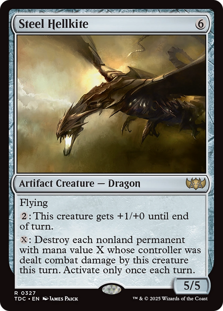 Steel Hellkite [Tarkir: Dragonstorm Commander] - Destination Retro