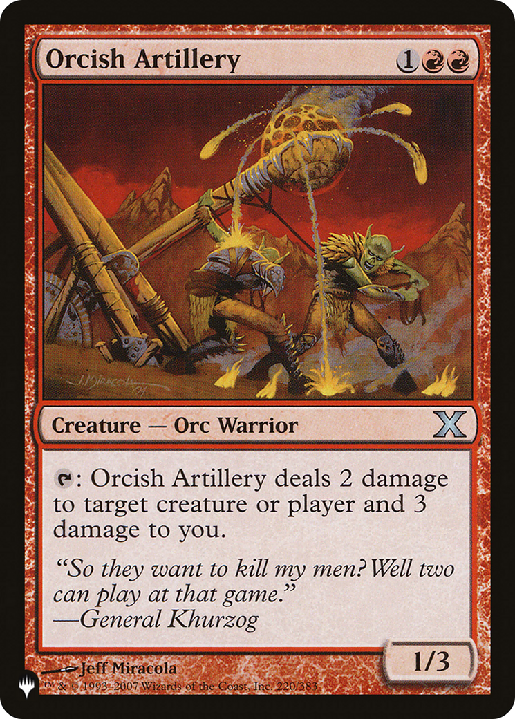 Orcish Artillery [The List] - Destination Retro