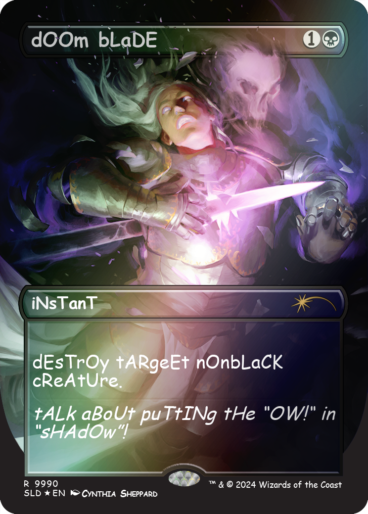 dOOm bLaDE (Rainbow Foil) [Secret Lair Drop Series] - Destination Retro