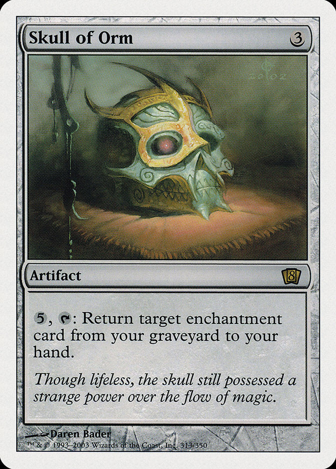 Skull of Orm (8th Edition) [Oversize Cards] - Destination Retro