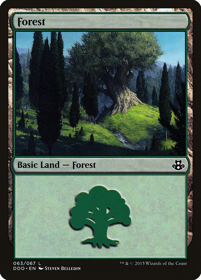Forest (63) [Duel Decks: Elspeth vs. Kiora] - Destination Retro