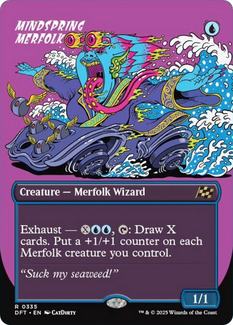 Mindspring Merfolk (Borderless) [Aetherdrift] - Destination Retro