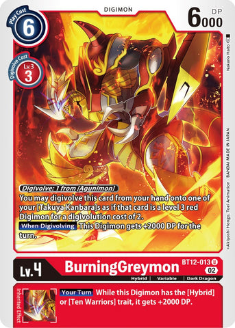 BurningGreymon [BT12-013] [Across Time] - Destination Retro