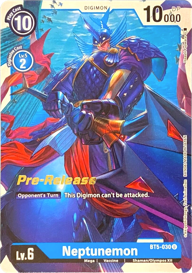 Neptunemon [BT5-030] [Battle of Omni Pre-Release Promos] - Destination Retro