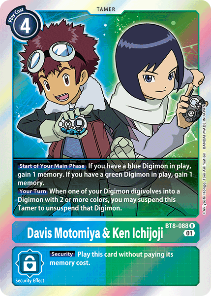 Davis Motomiya & Ken Ichijoji [BT8-088] [New Awakening] - Destination Retro