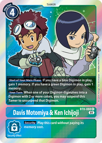 Davis Motomiya & Ken Ichijoji [BT8-088] [New Awakening] - Destination Retro