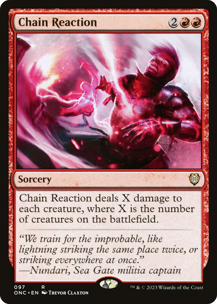 Chain Reaction [Phyrexia: All Will Be One Commander] - Destination Retro