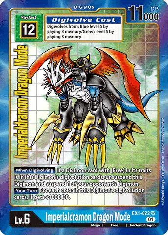 Imperialdramon Dragon Mode [EX1-022] (Alternate Art) [Classic Collection] - Destination Retro