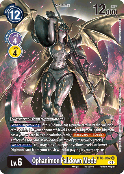 Ophanimon: Falldown Mode [BT8-082] (Alternate Art) [New Awakening] - Destination Retro