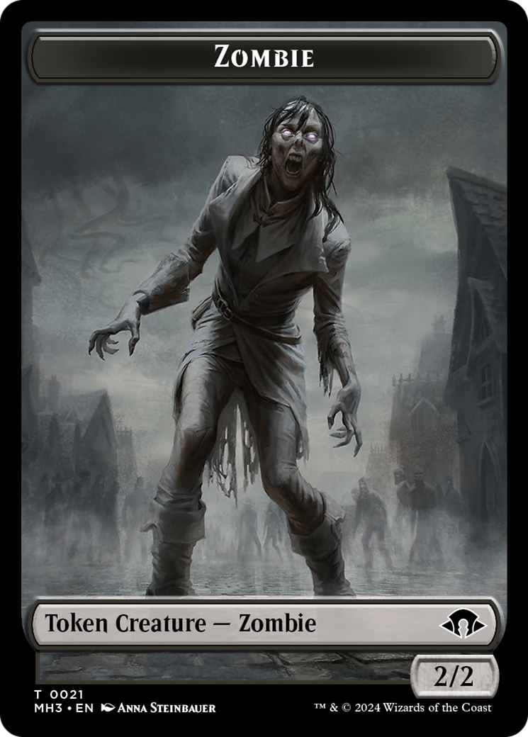 Zombie // Plant Double-Sided Token [Modern Horizons 3 Tokens] - Destination Retro