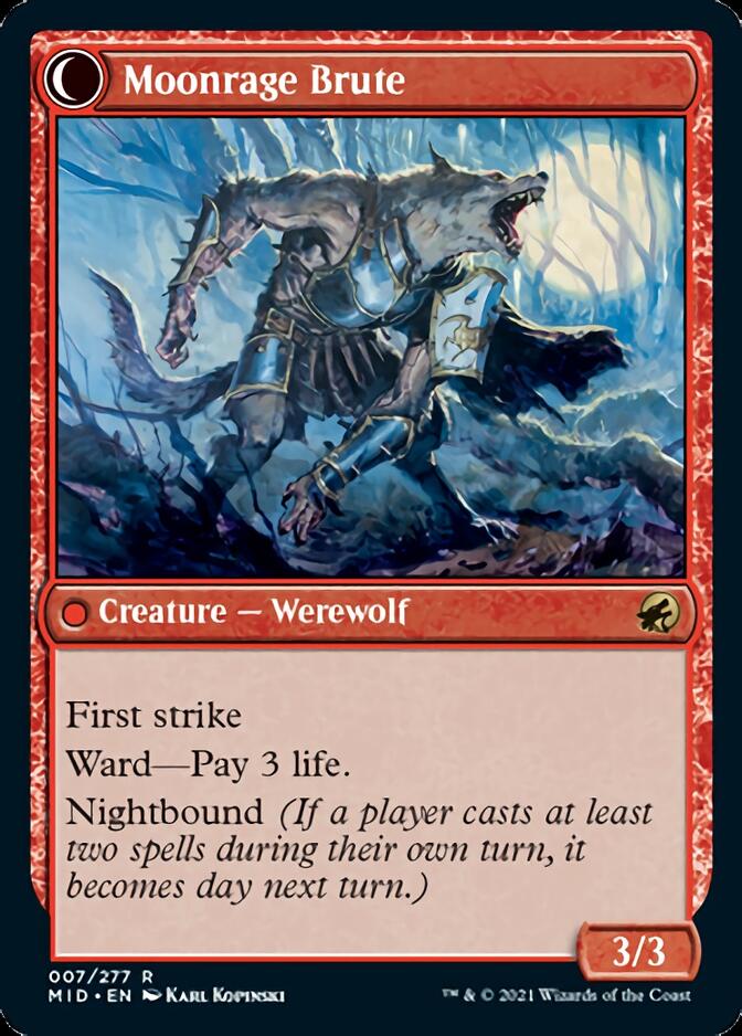 Brutal Cathar // Moonrage Brute [Innistrad: Midnight Hunt] - Destination Retro