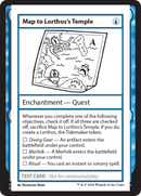 Map to Lorthos's Temple [Mystery Booster 2 Playtest Cards] - Destination Retro