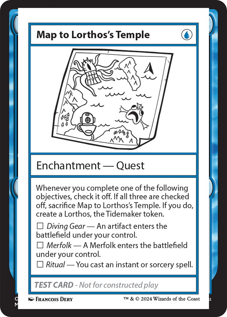 Map to Lorthos's Temple [Mystery Booster 2 Playtest Cards] - Destination Retro
