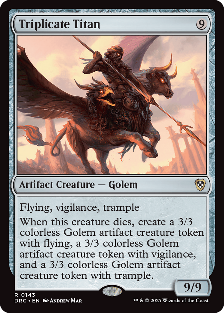 Triplicate Titan [Aetherdrift Commander] - Destination Retro