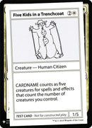 Five Kids in a Trenchcoat [Mystery Booster Playtest Cards] - Destination Retro