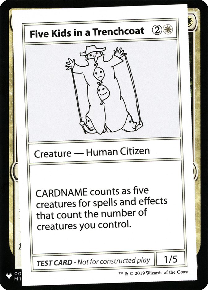 Five Kids in a Trenchcoat [Mystery Booster Playtest Cards] - Destination Retro