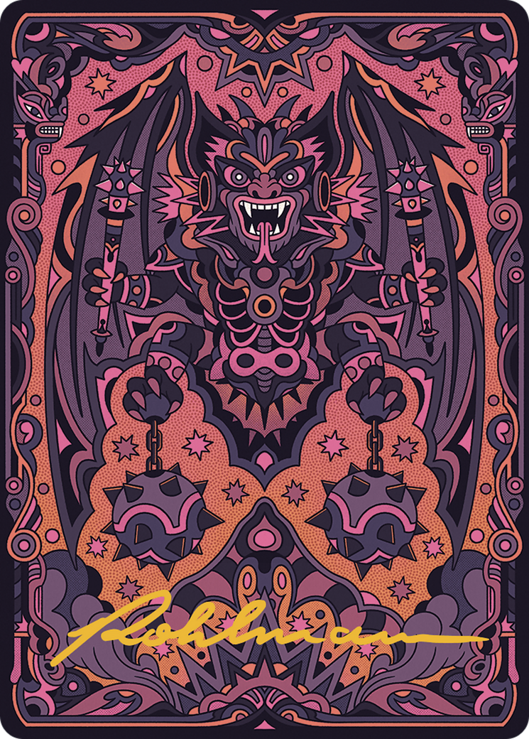 Bloodletter of Aclazotz Art Card (61/81) (Gold-Stamped Signature) [The Lost Caverns of Ixalan Art Series] - Destination Retro