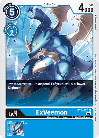 ExVeemon [BT3-025] (Winner Pack Double Diamond) [Release Special Booster Promos] - Destination Retro