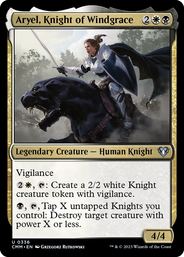 Aryel, Knight of Windgrace [Commander Masters] - Destination Retro