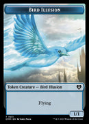 Treasure // Bird Illusion Double-Sided Token [Commander Masters Tokens] - Destination Retro