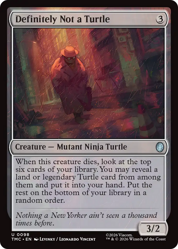 Definitely Not a Turtle [Teenage Mutant Ninja Turtles Commander] - Destination Retro