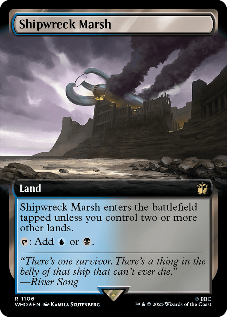 Shipwreck Marsh (Extended Art) (Surge Foil) [Doctor Who] - Destination Retro