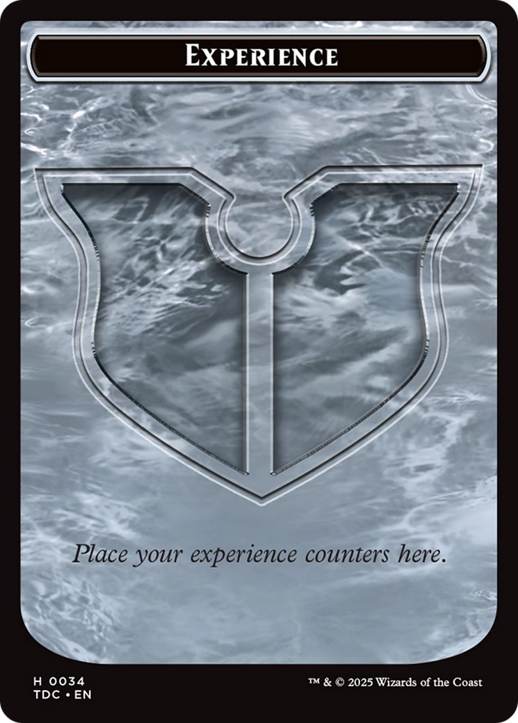 Experience // Treasure Double-Sided Token [Tarkir: Dragonstorm Commander Tokens] - Destination Retro