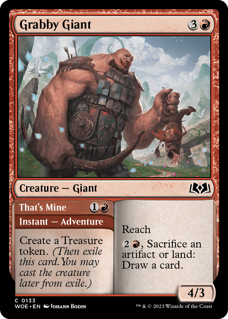 Grabby Giant // That's Mine [Wilds of Eldraine] - Destination Retro