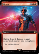 Delete (Extended Art) (Surge Foil) [Doctor Who] - Destination Retro