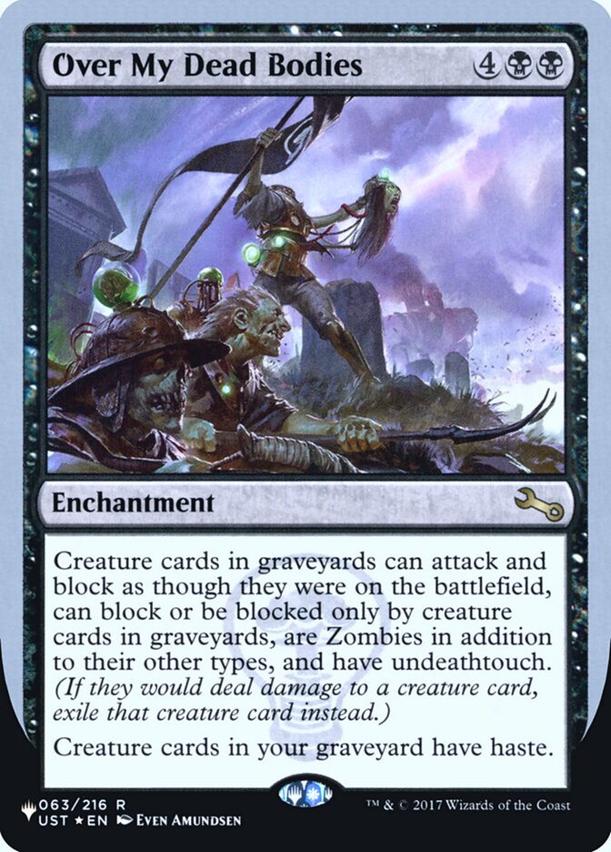 Over My Dead Bodies (Unfinity Foil Edition) [The List] - Destination Retro
