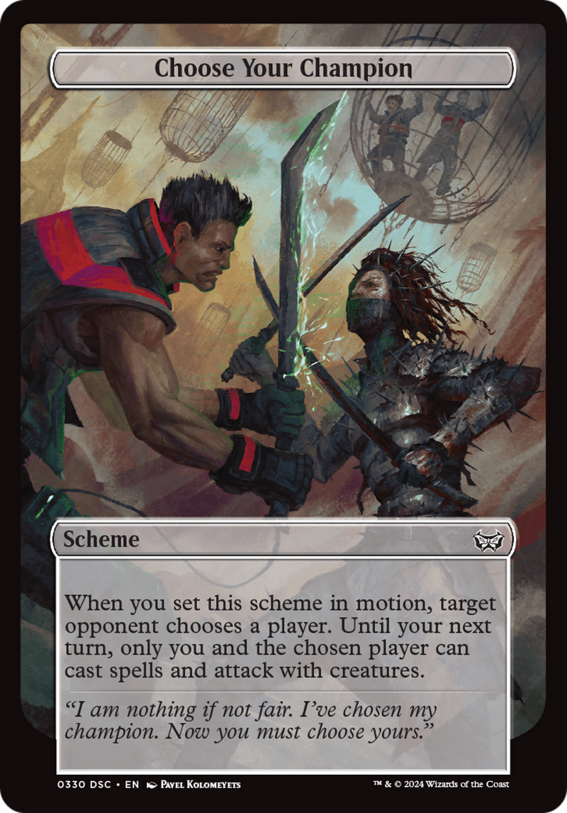 Choose Your Champion (Full Art) [Duskmourn: Archenemy] - Destination Retro